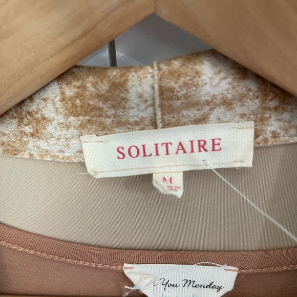 See you Monday nude color dress size large with jacket by Solitare size Med - Picture 5 of 8